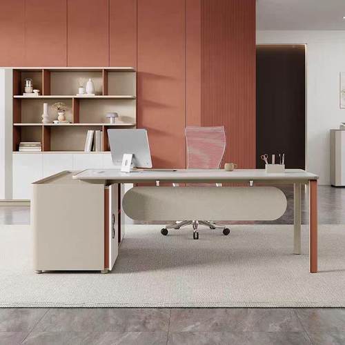 办公桌老板桌简约现代总桌办公室家裁具广东经理管大班主桌OZM台