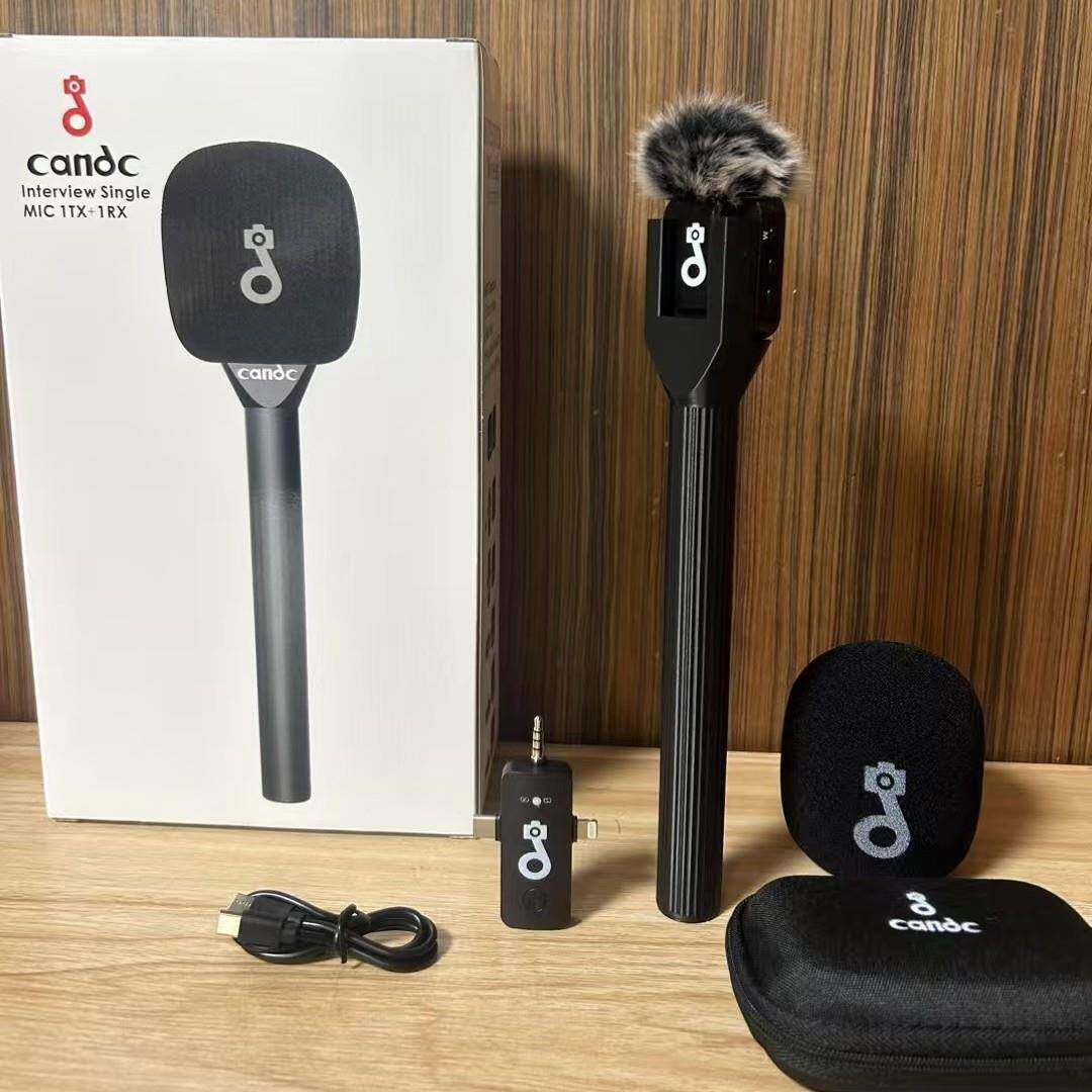 款新克无线采访麦克风麦风采访棒麦风VAT克2.4G收音降噪无线麦
