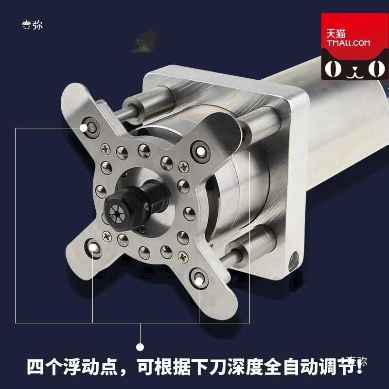 雕刻机压板器全自动CN845C主轴机台座面夹滚具亚电克力可调压料底