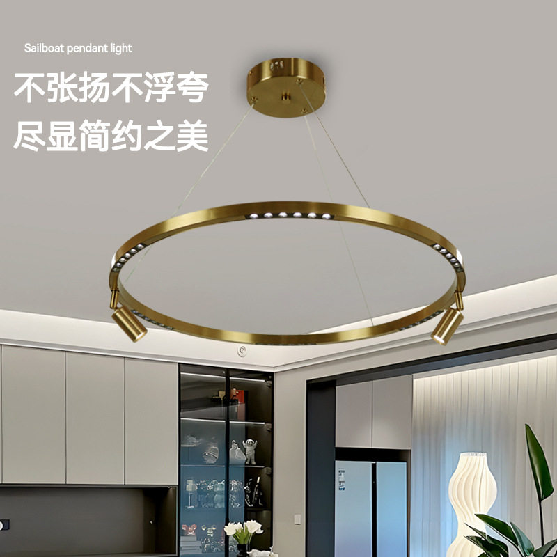 现代简约专用圈圈灯客厅吊灯餐厅灯设计师卧室书房吊线灯家装灯饰图片