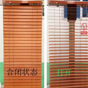 实木百窗帘叶用阳光房遮帘办公家室书房QTD厨房卫阳生间升降折叠