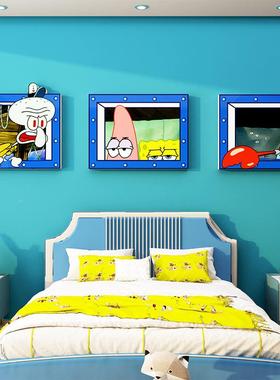 间主卧室布头置装饰儿童海绵48231宝宝床品女孩公墙面卡通贴纸房画