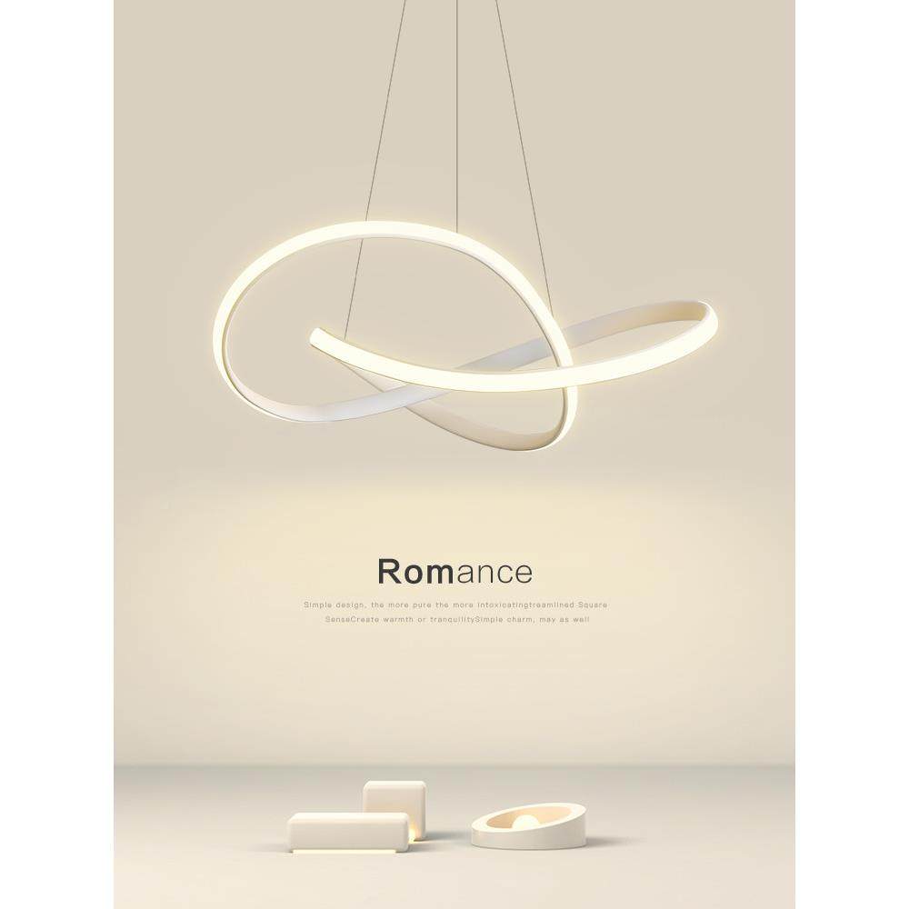 餐EIO厅灯吊灯一字型极简2奶油风网红05款现代2简约吧岛新台中山