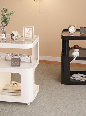 落置物架客厅具书架转角家用头简易卧室床柜小书柜铁艺玩收MEK地