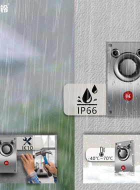 PWS12语音对讲SIPA网络语对讲终端分机喇叭融合通信对讲涡轮音音