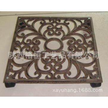 铸铁工艺品铸厂Y05536移动盆花托H铁花FNB园工艺品