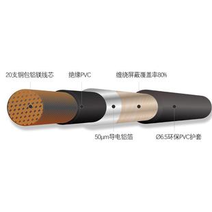 6.35单公对接公电吉他贝斯噪连线大二芯声QGF音响降线生产厂家