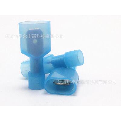 家直销尼龙全绝缘厂接头尼8龙FDFN1.2-XGH175冷压接线端头插簧4.8