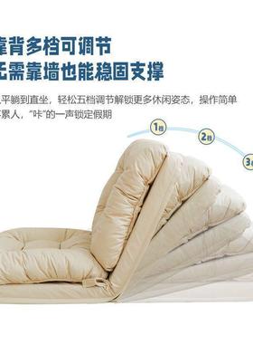 人叠沙发可躺可睡多功能沙床网红卧室发折沙发床阳懒AUS台客厅懒