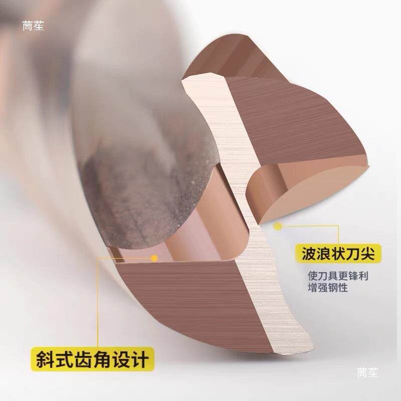 合头金加长平钻平底底钻曲斜面加长钨tlzn$*&$钢平头180度面钻尖