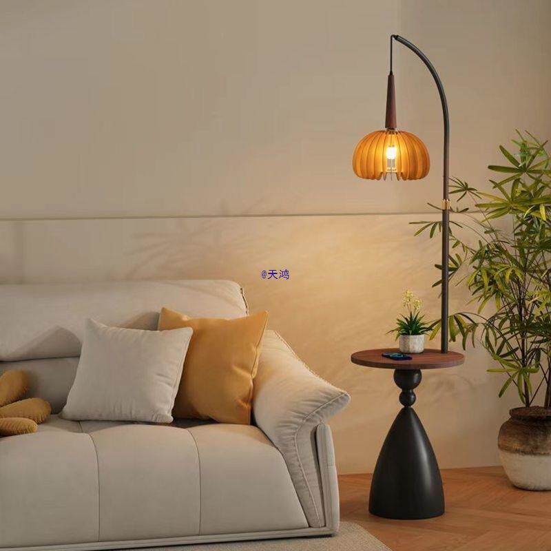 中古风落地灯客厅沙发旁氛围茶几感式美式复室古法卧床头柜一979