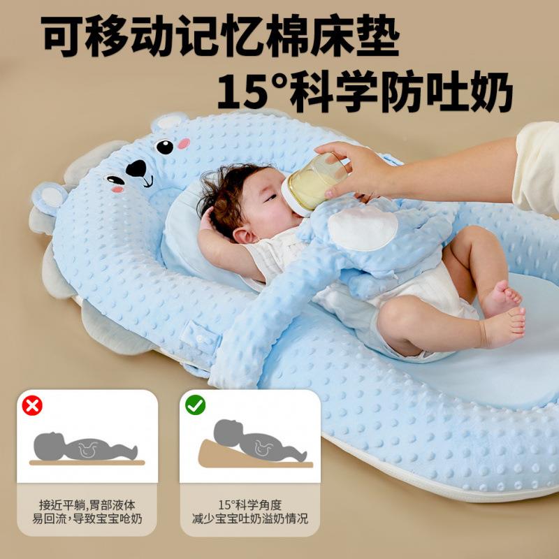 婴床中可折叠床中床生婴儿床安抚新睡垫宝宝睡窝多功931能防压护