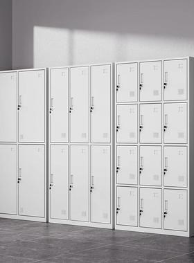 工厂员工更物衣柜钢制储BEZ柜铁皮车间宿舍办室士浴室换护衣多门