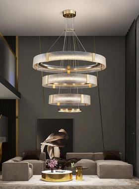 025新款全铜灯具客吊灯40642现代大气轻奢复式新中式国厅风室餐2