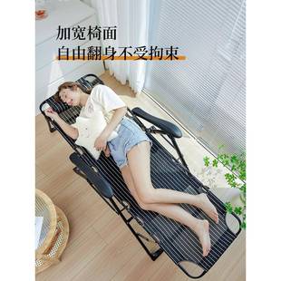 批折叠椅午休办公室午睡床家用阳SIP台闲休坐用睡两懒躺人靠背