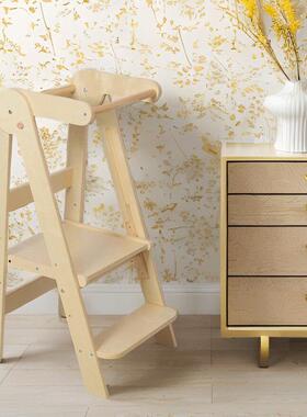 特梭利蒙多功能加固儿防摔宝蒙氏KSG学习塔童折叠宝垫脚凳洗手凳