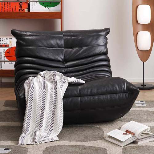 togo毛毛虫沙发台闲卧室客厅可躺可KOP睡懒人休沙奶阳油风单发人