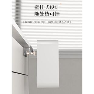 轻奢厨房感应垃圾桶厕USZ壁挂家用带盖卫生间木纹收智能厨余所挂