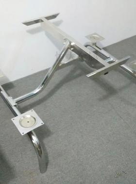 人四连体餐锈桌笑33553脸连体桌员工食堂椅桌椅不钢组合快餐桌椅