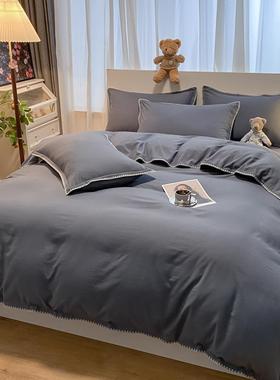 民宿酒13170店件宾床芯上八套带被枕芯一馆整套宾馆全套被子四件套