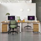 上海办公家桌具办公脑桌电椅二人四人六人合位职员组台MAS式 环保