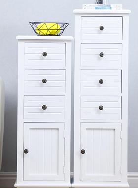 夹缝收纳五卧轻室简约OLF床头柜柜25/30cm超窄实木斗柜门迷你边柜