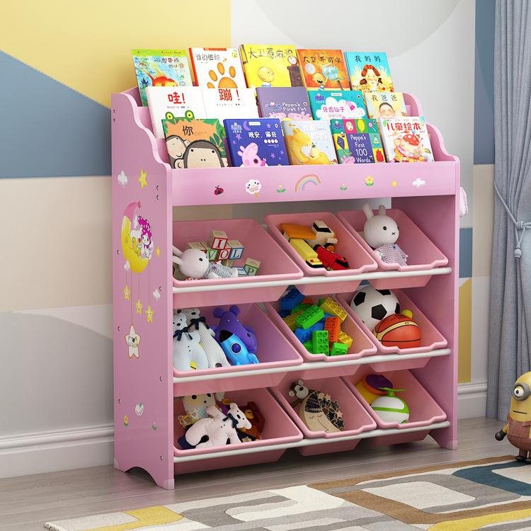 儿童玩具收纳架PJW多层超大号整宝理置物玩具架幼儿园宝物储柜柜