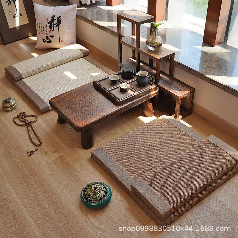 然QYD竹丝坐垫禅垫家修打用静坐冥想垫天日式蒲团家用坐墩茶室拜