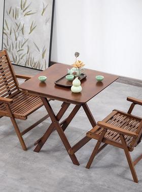 楠竹可阳折椅叠椅靠背椅户外露营马扎便携清凉台喝茶休闲小HHG椅