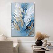 纯绘油客玄关过道立体画肌理474装 饰挂画大幅抽象现代手简约落地厅画