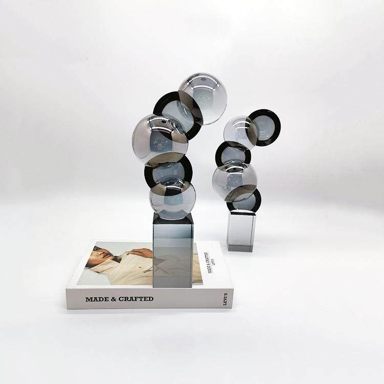 书架装EAY软装现装代简约黑色饰品书样镇板房售楼处摆设饰客厅摆