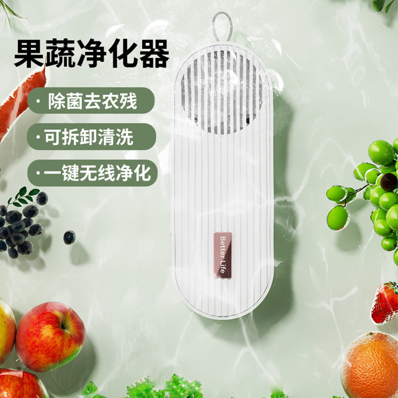 厂货果蔬清洗机家用洗菜机蔬菜水果食材净化机器去农残清洗机跨境
