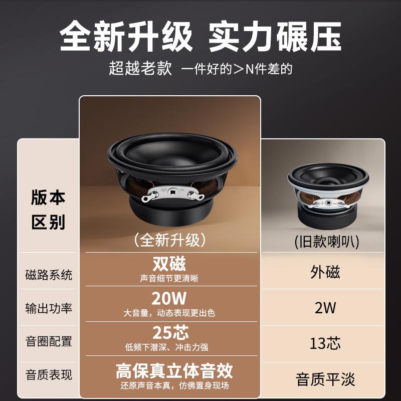精歌源52m圆m形2寸2芯小外音响内FJZ磁8欧155W全频户语音喇叭扬声