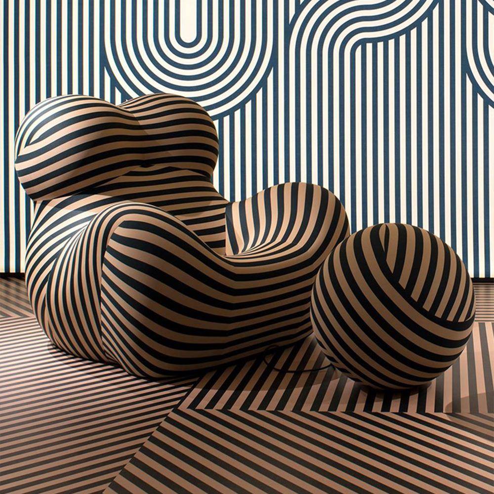 妈妈的人怀抱懒人沙OMA发客闲厅小户型网红单躺椅布设计师阳台艺