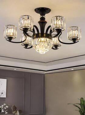 客厅吊IFB灯现代约202奢5年简新款轻水晶灯大气大厅灯卧室餐厅具