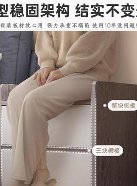 床房头柜子简约现代简易ZOT家用室出租用小型置物架收纳带锁储物