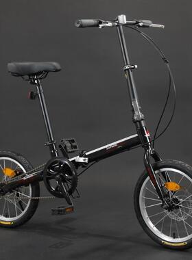 你16寸折迷叠单女速成人男款童儿中小学生便携自行QVZ车单车折叠