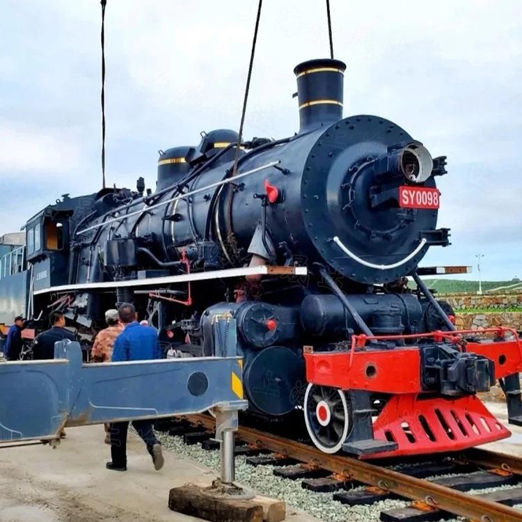 19世纪复古列车厢 网红蒸汽机车铁艺模型 打卡火车西餐厅引流摆件