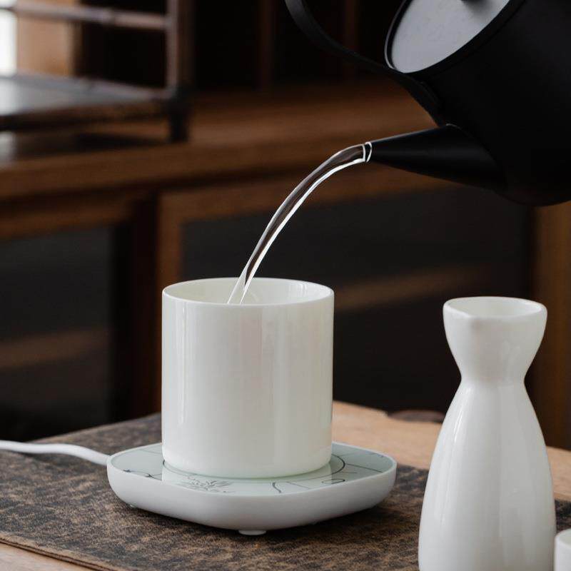 陶温酒壶黄白酒SFM加热温酒器家器用清酒盅瓷烫酒壶分酒羊脂玉酒