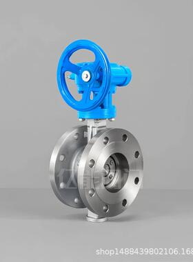 34316L22005310S不锈钢法兰蝶阀硬密封涡轮手动D43W-136P251341F