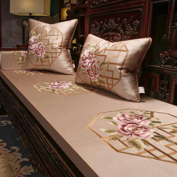 定制红木沙发坐垫中式高档防滑海绵垫实木家具乳胶垫加厚四季通用