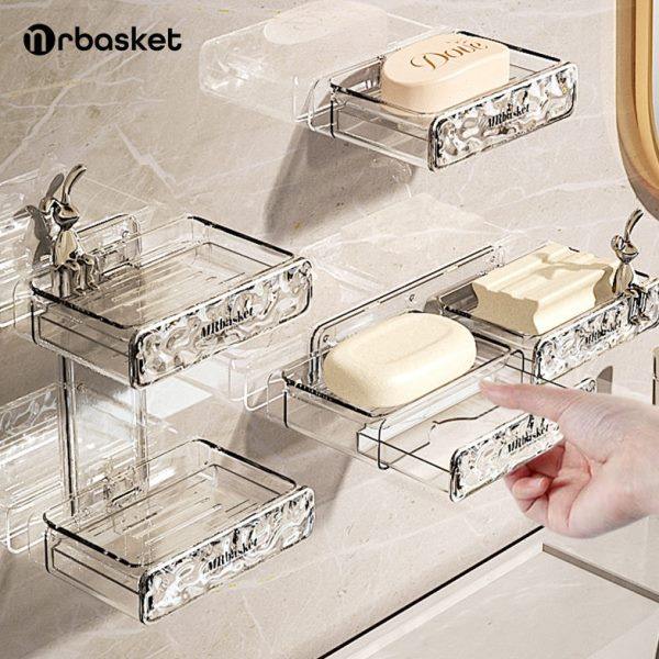 免打孔皂盒壁挂式家用档卫生间沥水墙上香皂置物架双层香皂盒,家庭/个人清洁工具,皂盒,淘宝优惠券,粉丝福利购,淘宝优惠卷