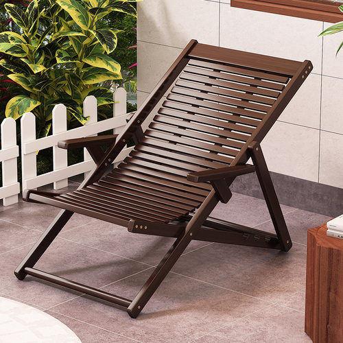折叠躺椅家用单人午睡老人椅夏季院子凉椅子午休竹椅阳台逍遥椅