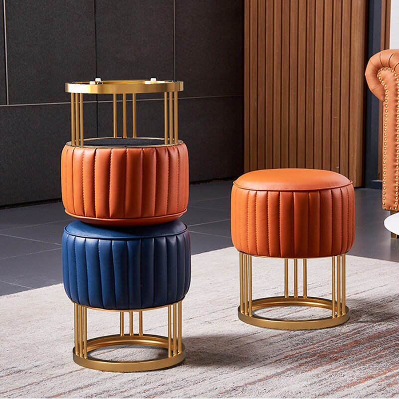 设计师TJBWTD-36家用客厅坐墩茶几凳边凳脚踏沙发小墩子轻奢脚凳