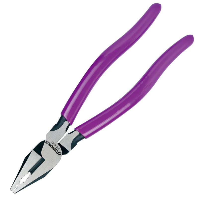 拓伏锐EC-9101 偏芯省力钢丝钳老虎钳电工钳平口钳剪钢丝8”215mm