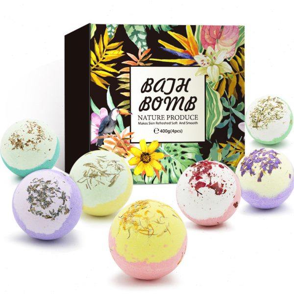 干花网红泡泡泡澡球高端礼盒玫瑰浴盐精油泡澡球套盒多泡泡浴盐球,家庭/个人清洁工具,沐浴球,淘宝优惠券,粉丝福利购,淘宝优惠卷