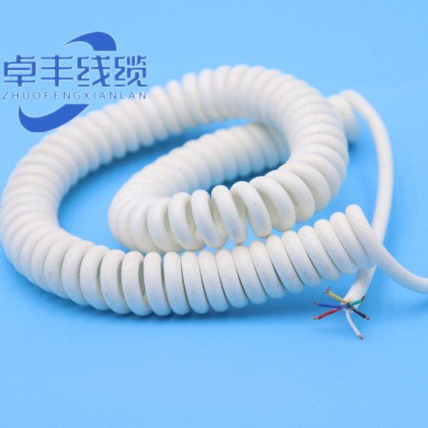 4芯白色系列弹簧线4芯0.2平方  0.3平方0.1平方白色螺旋伸缩线,五金/工具,弹簧,淘宝优惠券,粉丝福利购,淘宝优惠卷