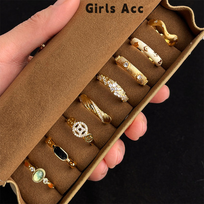 15 set New butterfly rings open joint ring set 15款戒指女