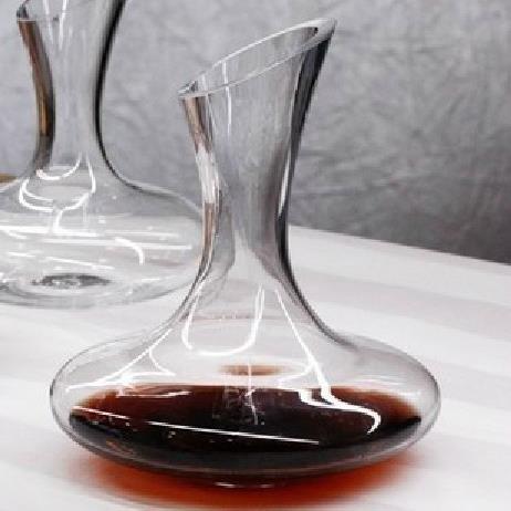 华富水晶玻璃 斜口不带把 红酒玻璃醒酒器 1300ml威士忌家用