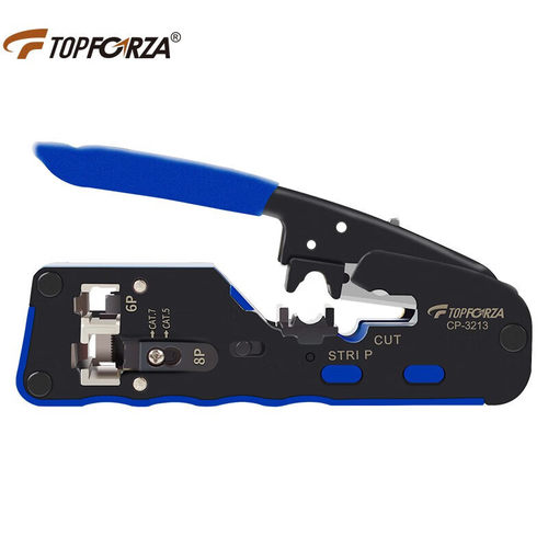拓伏锐（TOPFORZA）网线钳棘轮压线钳双口6P/8P网络压线钳子多功